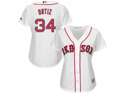 David Ortiz Boston Red Sox Majestic Women's 2015 Cool Base Player Jersey C White