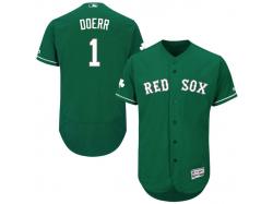 Green Celtic Bobby Doerr Men #1 Majestic MLB Boston Red Sox Flexbase Collection Jersey