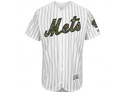 Men's New York Mets Majestic White Fashion 2016 Memorial Day Flex Base Team Jersey