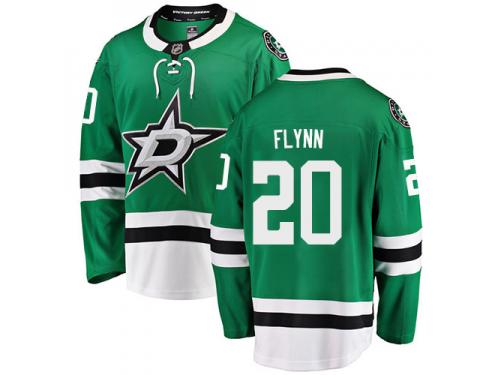 #20 Breakaway Brian Flynn Green NHL Home Men's Jersey Dallas Stars