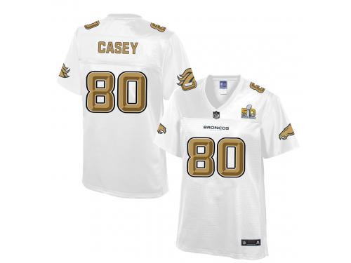 2016 NFL Denver Broncos (TE) #80 Vernon Davis Women Game Pro Line Super Bowl 50 Fashion Jerseys