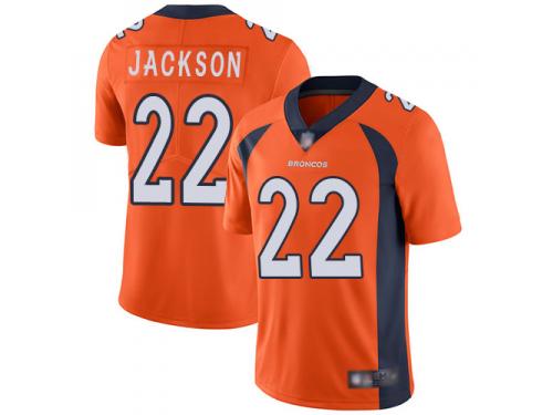 #22 Limited Kareem Jackson Orange Football Home Youth Jersey Denver Broncos Vapor Untouchable