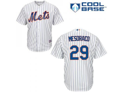 #29 Authentic Devin Mesoraco Youth White Baseball Jersey - Home New York Mets Cool Base
