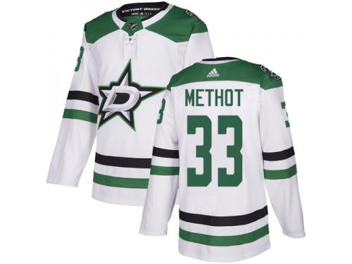 #33 Authentic Marc Methot White Adidas NHL Away Men's Jersey Dallas Stars