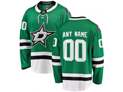 Breakaway Green NHL Home Men's Jersey Customized Dallas Stars