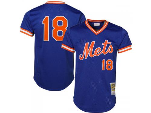 Darryl Strawberry New York Mets Mitchell & Ness Cooperstown Mesh Batting Practice Jersey - Royal
