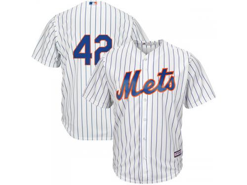 Jackie Robinson New York Mets Majestic Cool Base Jersey - White Royal