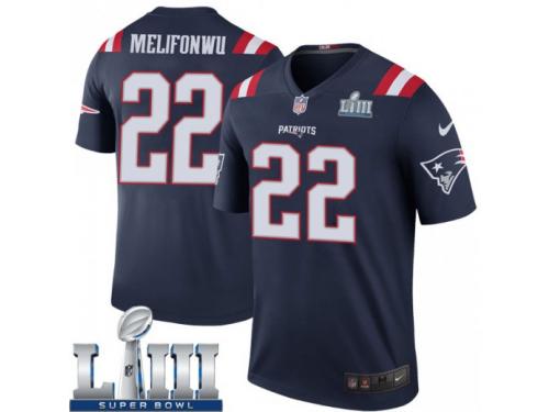 Legend Vapor Untouchable Men's Obi Melifonwu New England Patriots Nike Color Rush Super Bowl LIII Jersey - Navy