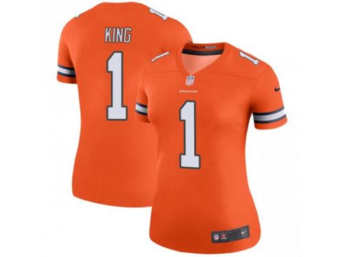 Legend Vapor Untouchable Women's Marquette King Denver Broncos Nike Color Rush Jersey - Orange