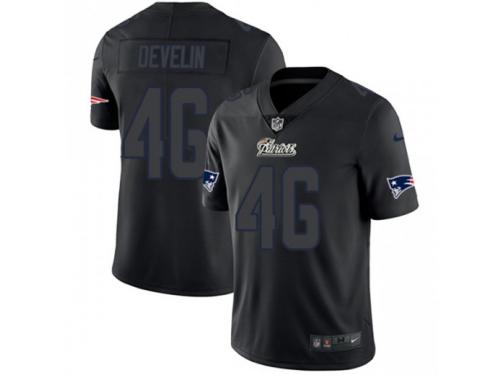 Limited Men's James Develin New England Patriots Nike Jersey - Black Impact Vapor Untouchable