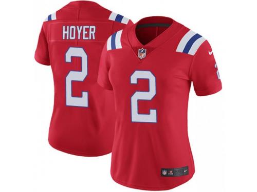 Limited Women's Brian Hoyer New England Patriots Nike Vapor Untouchable Alternate Jersey - Red