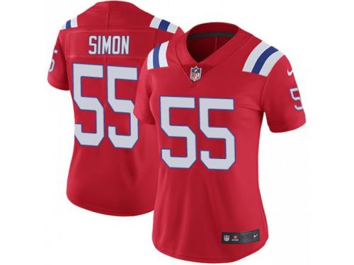 Limited Women's John Simon New England Patriots Nike Vapor Untouchable Alternate Jersey - Red