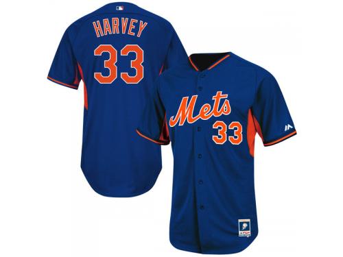Matt Harvey New York Mets Majestic 2014 Authentic On-Field Batting Practice Cool Base Performance Jersey - Royal Blue