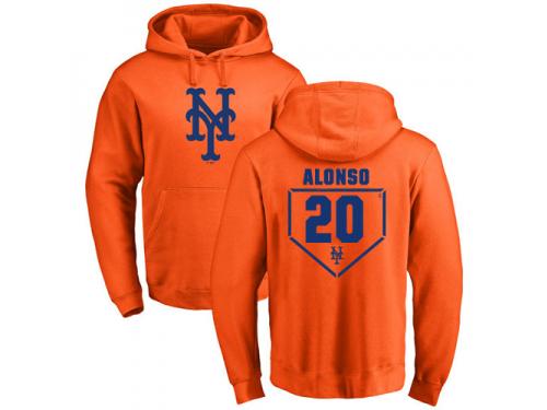 Men #20 Pete Alonso Orange Baseball - RBI New York Mets Pullover Hoodie