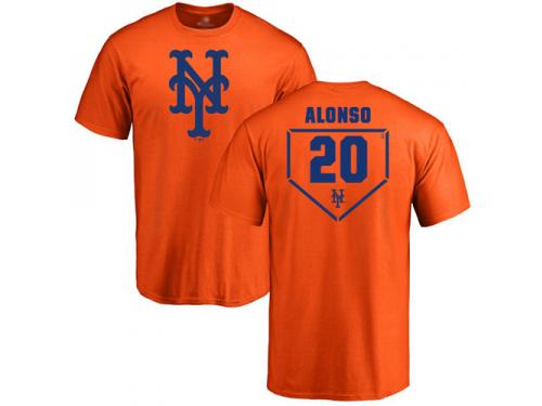 Men #20 Pete Alonso Orange Baseball - RBI New York Mets T-Shirt