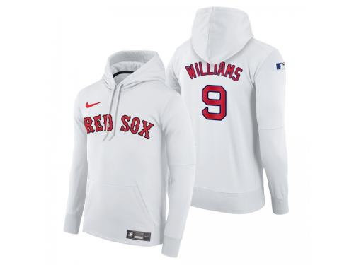 Men Boston Red Sox Ted Williams Nike White Home Hoodie