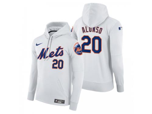Men New York Mets Pete Alonso Nike White Home Hoodie
