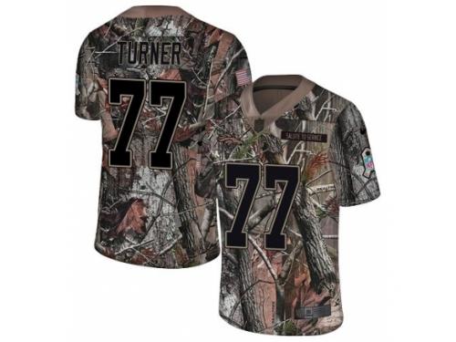 Men Nike Denver Broncos #77 Billy Turner Limited Camo Rush Realtree NFL Jersey