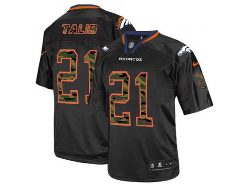 Men Nike NFL Denver Broncos #21 Aqib Talib Black Camo Fashion Limited Jersey