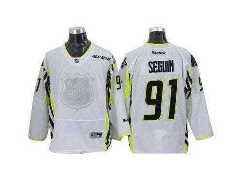 Men Reebok Dallas Stars #91 Tyler Seguin Premier White 2015 All Star NHL Jersey