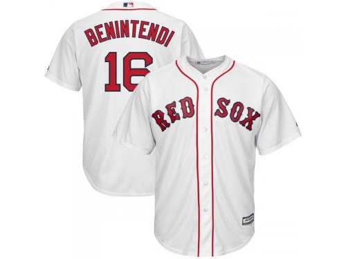Men's Boston Red Sox Andrew Benintendi Majestic Home White Official Cool Base Player Jersey