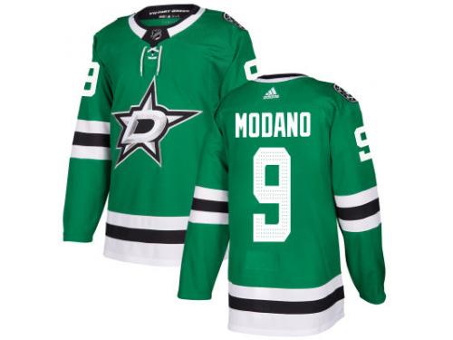 Men's Dallas Stars #9 Mike Modano adidas Kelly Green Authentic Jersey