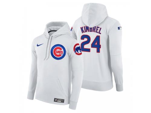 Men's Hoodie Chicago Cubs Craig Kimbrel Nike White Home Hoodie