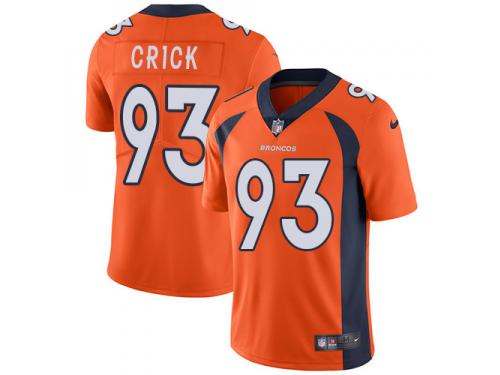 Men's Limited Jared Crick #93 Nike Orange Home Jersey - NFL Denver Broncos Vapor Untouchable