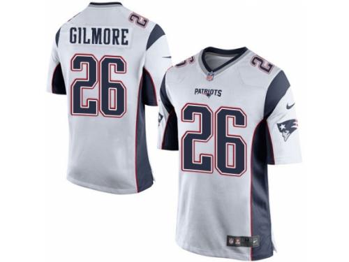 Men's Nike New England Patriots #26 Stephon Gilmore Game White NFL Jersey