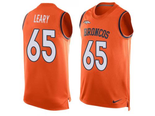 Men's Ronald Leary #65 Nike Orange Jersey - NFL Denver Broncos Player Name & Number Tank Top