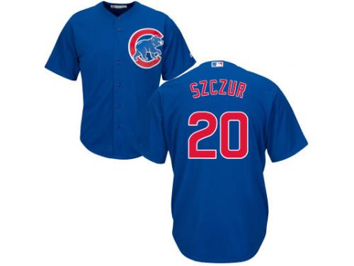 MLB Chicago Cubs #20 Matt Szczur Men Blue Cool Base Jersey