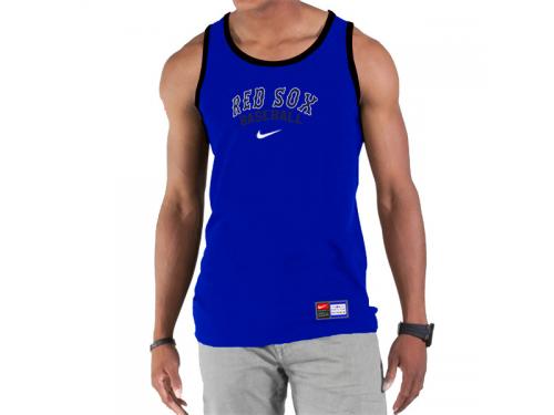 Nike Boston Red Sox Home Practice Men Tank Top Blue