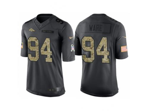 Nike Denver Broncos #94 DeMarcus Ware Men's Stitched Black NFL Salute To Service Jerseys