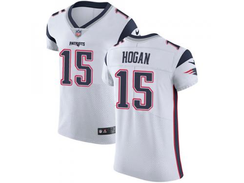Nike Elite Chris Hogan White Men's Jersey - New England Patriots #15 NFL Vapor Untouchable Road