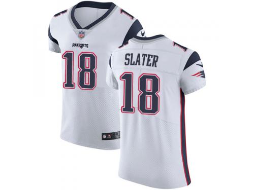 Nike Elite Matthew Slater White Men's Jersey - New England Patriots #18 NFL Vapor Untouchable Road