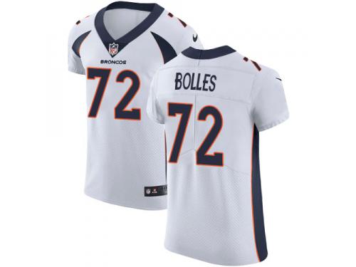 Nike Garett Bolles Elite White Road Men's Jersey - NFL Denver Broncos #72 Vapor Untouchable