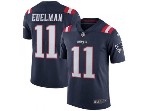 Nike Julian Edelman Limited Navy Blue Men's Jersey - NFL New England Patriots #11 Rush Vapor Untouchable