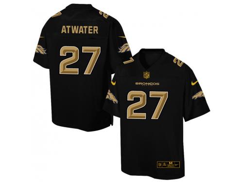 Nike Men Denver Broncos #27 Steve Atwater Pro Line Black Super Bowl 50 Fashion Jersey