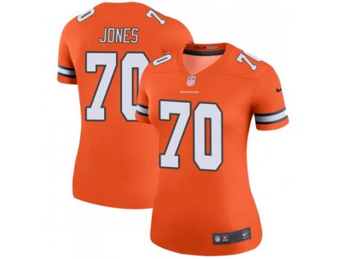 Nike Sam Jones Denver Broncos Women's Legend Orange Color Rush Jersey