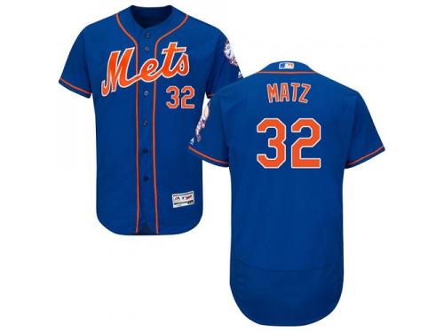 Royal Blue Steven Matz Men #32 Majestic MLB New York Mets Flexbase Collection Jersey