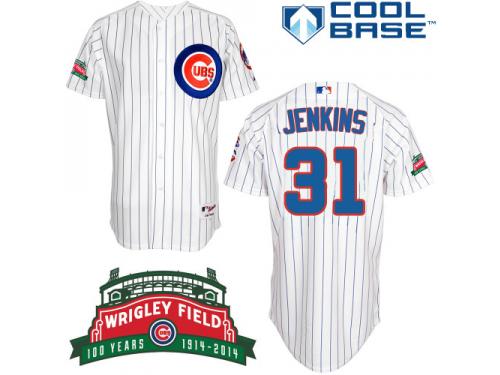 White Fergie Jenkins Men #31 Majestic MLB Chicago Cubs Cool Base Home Jersey