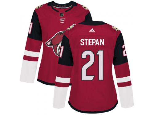Women's Adidas Derek Stepan Authentic Burgundy Red Home NHL Jersey Arizona Coyotes #21