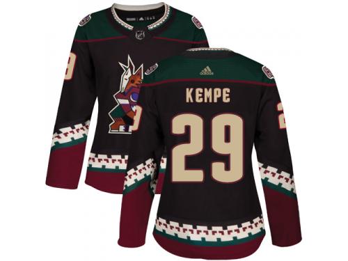 Women's Adidas Mario Kempe Authentic Black Alternate NHL Jersey Arizona Coyotes #29