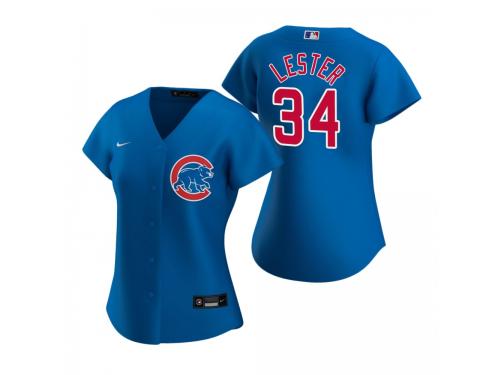 Women's Chicago Cubs Jon Lester Nike Royal 2020 Alternate Jersey