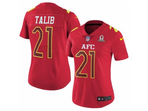 Women's Nike Denver Broncos #21 Aqib Talib Limited Red 2017 Pro Bowl NFL Jersey