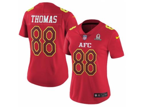 Women's Nike Denver Broncos #88 Demaryius Thomas Limited Red 2017 Pro Bowl NFL Jersey