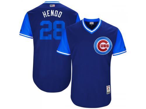 Youth Chicago Cubs Kyle Hendricks Hendo Majestic Royal 2017 Players Weekend Jersey