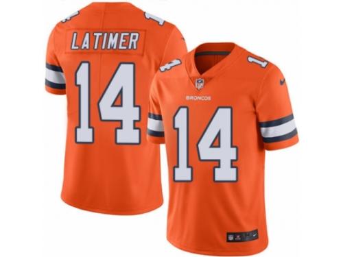 Youth Nike Denver Broncos #14 Cody Latimer Limited Orange Rush NFL Jersey