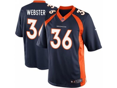 Youth Nike Denver Broncos #36 Kayvon Webster Navy Blue Alternate NFL Jersey