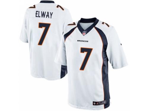 Youth Nike Denver Broncos #7 John Elway White NFL Jersey